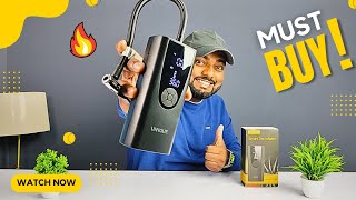 A Must Buy Product  UN1QUE Smart Tyre Inflator  Rechargeable Tyre Inflator  Review 🔥 [upl. by Onitnatsnoc278]