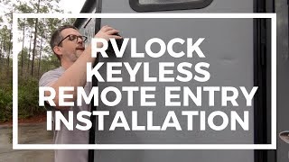 RVLOCK Keyless Entry Door Handle Installation and Review Keypad amp Remote Fob for Entry [upl. by Ahtennek]