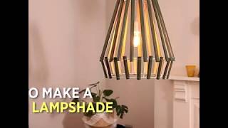 Stepbystep how to make a wooden lampshade [upl. by Zacherie]