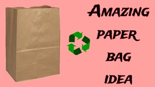 Recycling waste paper gift Bag ideasimple gift idea papercraft youtube [upl. by Curr]