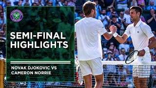 Novak Djokovic vs Cameron Norrie  Match Highlights  Wimbledon 2022 [upl. by Alphard703]