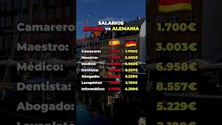 Salarios en España vs Alemania💸 [upl. by Ydna]