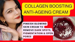 Beetroot Collagen boosting Cream Remove WrinklesFine LinesOpen Pores amp Get Tight Bright Skin [upl. by Ainahtan715]