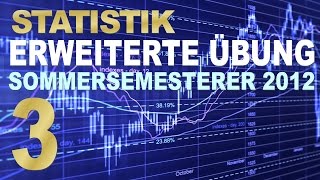 StatistikÜbung erweiterter Kurs  3 Video [upl. by Ahseinek]