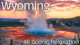 Wyoming 4K Scenic Relaxation [upl. by Iveksarap]