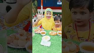 Amazing Beautiful Girl Eating Fuska With Little Sister।। Watch amp Enjoy fuska eating challenge [upl. by Otrevogir]