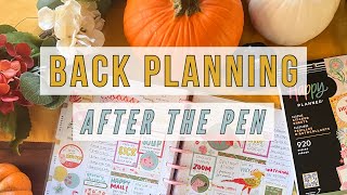 After the Pen  Chatting amp Back Planning in my Happy Planner for the week of October 14 2024 [upl. by Ynnel]