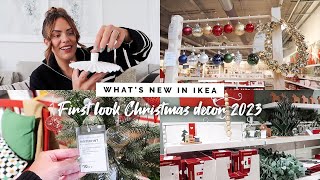 WHATS NEW IN IKEA OCTOBER 2023  FIRST LOOK AT THE CHRISTMAS DECOR AND A HAUL [upl. by Kerk]