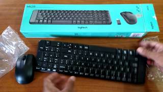 Logitech MK215 Wireless Keyboard and Mouse  Unboxing amp overview [upl. by Herries830]