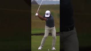 Open Champion Golfer of the Year Xander Schauffele Iron Swing Slow Motion FO [upl. by Basilio]