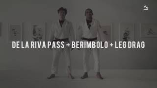 BJJ TECHNIQUE  DE LA RIVA PASS  BERIMBOLO  LEG DRAG [upl. by Hamford]