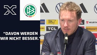 Nagelsmann warnt die Medien vor Schwarzmalerei  Deutschland vs Türkei [upl. by Ahsiekal]