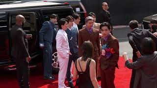 BTS Arrives At The GRAMMYs  2022 GRAMMYs [upl. by Ayomat449]