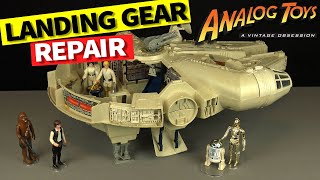 Kenner Millennium Falcon  How to repair the landing gear [upl. by Zebulen896]