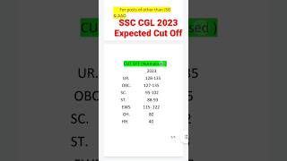 SSC CGL 2023 Expected cut off l cgl 2023 expected cut off l ssc cgl 2023 cut off ssccgl2023 shorts [upl. by Vivien990]