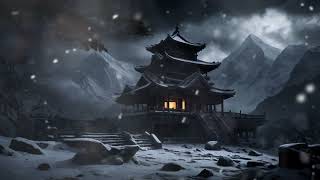 Intense Blizzard strikes a Lonely Temple┇Frosty Wind Sound for Sleeping amp Howling Wind  White Noise [upl. by Leavy]