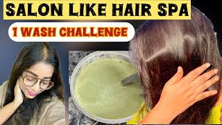 Salon Like Hair SPA👌Jo Hair Growth Provide Karta hai💁‍♀️1 Wash CHALLANGE👍diyvideoviralvideohair [upl. by Ralleigh704]