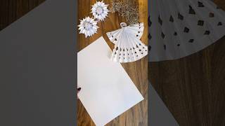 DIY Papierengel aus DINA4Blatt Weihnachtsdeko in Minuten 🎄 [upl. by Oretos689]