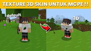 AKHIRNYA TEXTURE 3D SKIN MCPE RILLIS   3D Player Skin minecraft 121 [upl. by Dorine846]