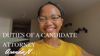 What are the duties of a candidate attorney VLOGMAS ep11Becoming an attorney in SA [upl. by Nohpets608]