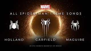 Every Universe SpiderMan Theme  The Tribute Mashup Soundtrack [upl. by Joliet174]