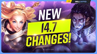 ALL NEW CHANGES for PATCH 147  League of Legends [upl. by Edgardo]