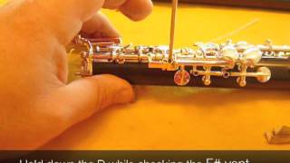 Oboe Adjustments 3 Bottom joint [upl. by Andromede121]