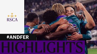 HIGHLIGHTS RSC Anderlecht  Ferencvárosi TC  20242025 [upl. by Siraf939]