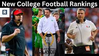 NEW Top 25 College Football Rankings  Change In College Football Playoff Picture [upl. by Yonina175]