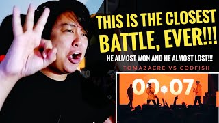 REACTION  TOMAZACRE vs CODFISH  Grand Beatbox Battle 2019  SEMI FINAL [upl. by Weeks]