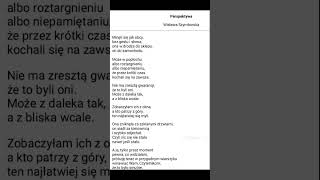 „Perspektywa” Wisława Szymborska [upl. by Karalynn300]