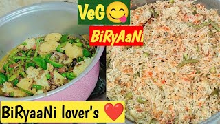 आज बनाने वाले है वेज बिरयानी जिसे देख कर ही आजायेगा आपके मुँह मे पानी 😋 veg Biryani👌🏻 Dum Biryani😋 [upl. by Mirisola]