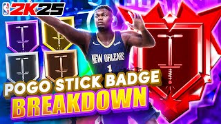 Pogo Stick Badge Breakdown What tier do you need this badge on your Center Build in NBA 2K25 [upl. by Llejk]