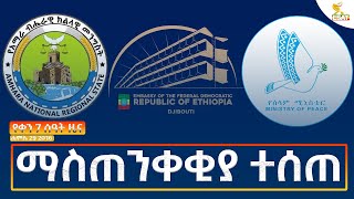 Ethiopia ESAT DAY TIME NEWS AUGUST 05 2024 [upl. by Iatnwahs19]