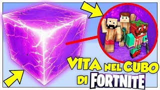 SI PUÒ SOPRAVVIVERE NEL CUBO DI FORTNITE  Minecraft ITA [upl. by Earle]