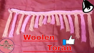 Woolen Toran New Design by StickampTrick4u  Diy  Toran Design  Woolen Toran Pattern [upl. by Siuol]