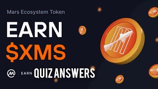 CoinMarketCap XMS Token Quiz Answers  Earn Free Crypto [upl. by Wilmott]