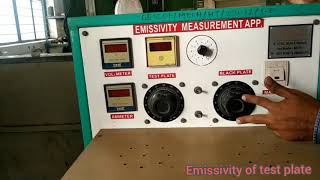 Experiment 6 Emissivity of test plate [upl. by Dyer852]