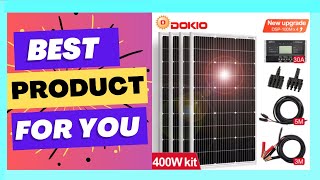 Dokio 18V 100W 200W 400W Waterproof New Rigid Solar Panel Set Controller [upl. by Inkster]