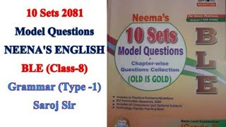 Q12  Neema Ten set solution 2081 English  Model question class 8 English [upl. by Oicaroh]