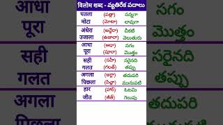 Learn Telugu to HindiHindi SpeakingTelugu words meaning in hindiతెలుగు పదాలు హిందీలో shorts 39 [upl. by Noeled835]