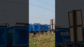 Indias most powerful Locomotive WAG12B 12000 HP honking and pulling Goods Train [upl. by Etnelav]