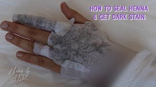 HOW TO USE MEFIX TAPE FOR HENNA  HOW TO GET DARK HENNA STAIN [upl. by Rintoul]