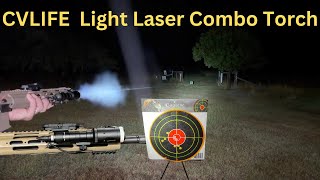 CVLIFE Rifle Light Green Laser Light Combo Tactical Torch Review [upl. by Bugbee]