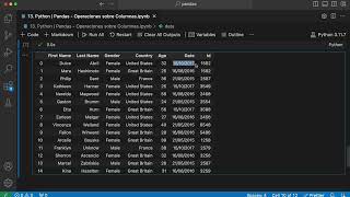 618 Python  Pandas  Operaciones sobre Columnas python [upl. by Carlynne]