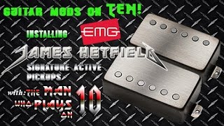 EMG Het Set pickups installation [upl. by Aisatal355]