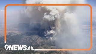 WATCH LIVE Evacuations underway for wildfire burning west of Loveland [upl. by Eseekram277]