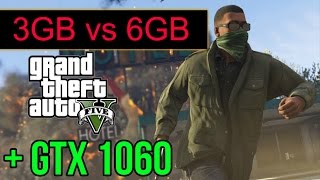 GTX 1060 6gb vs GTX 1060 3gb GTA 5 TEST FPS [upl. by Sonafets]