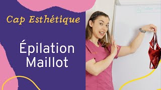 CAP Esthétique 2021  protocole pour lépilation du maillot [upl. by Aerdnahc]