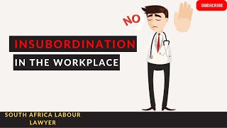 L179 INSUBORDINATION IN THE WORKPLACE DISMISSAL [upl. by Ollopa]